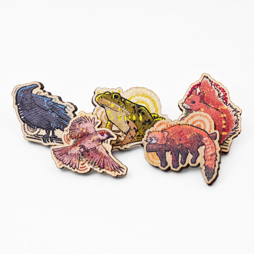 Animal Wooden Pins