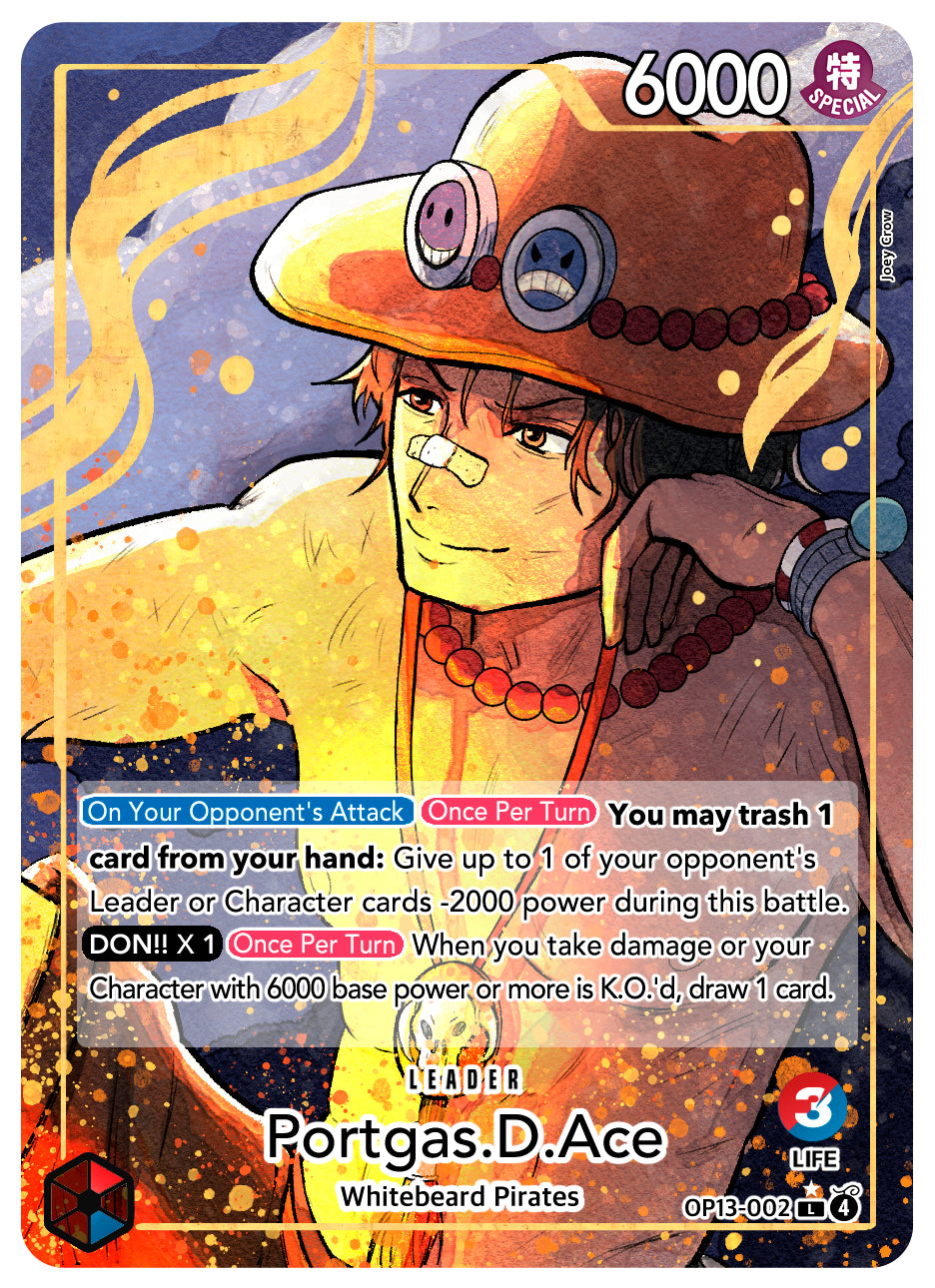 One Piece TCG Original Alt Art Leader cards