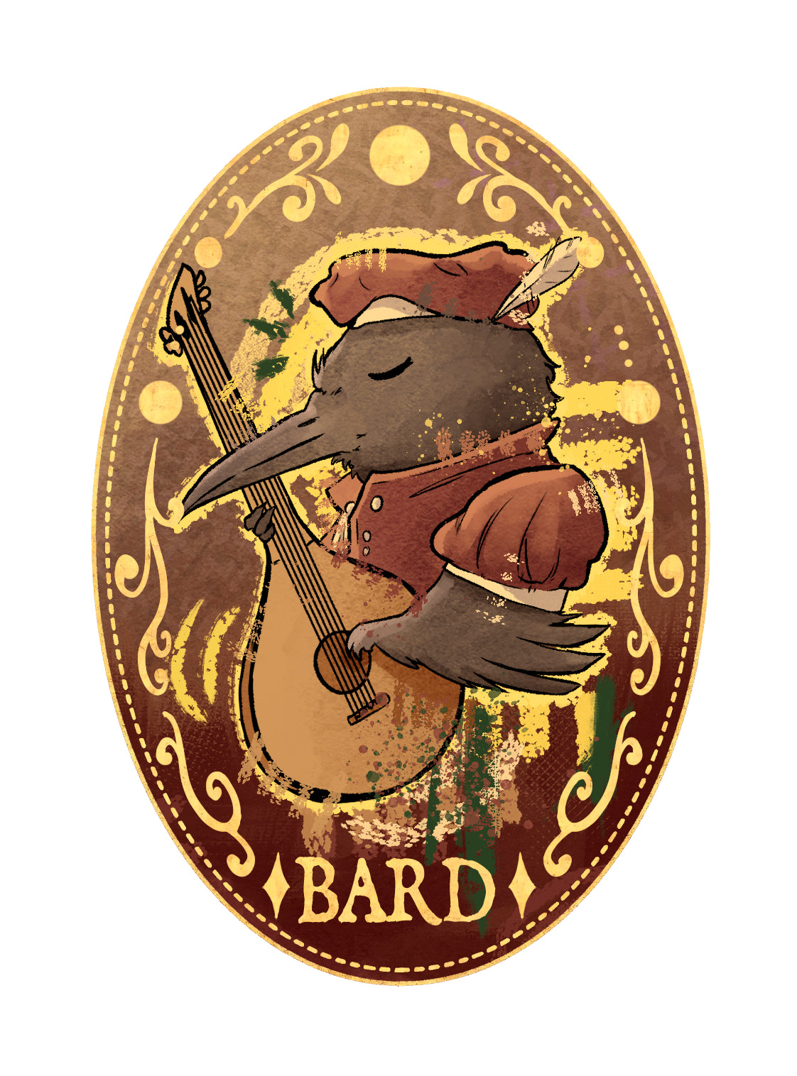 DND Class Crows Wooden Pins
