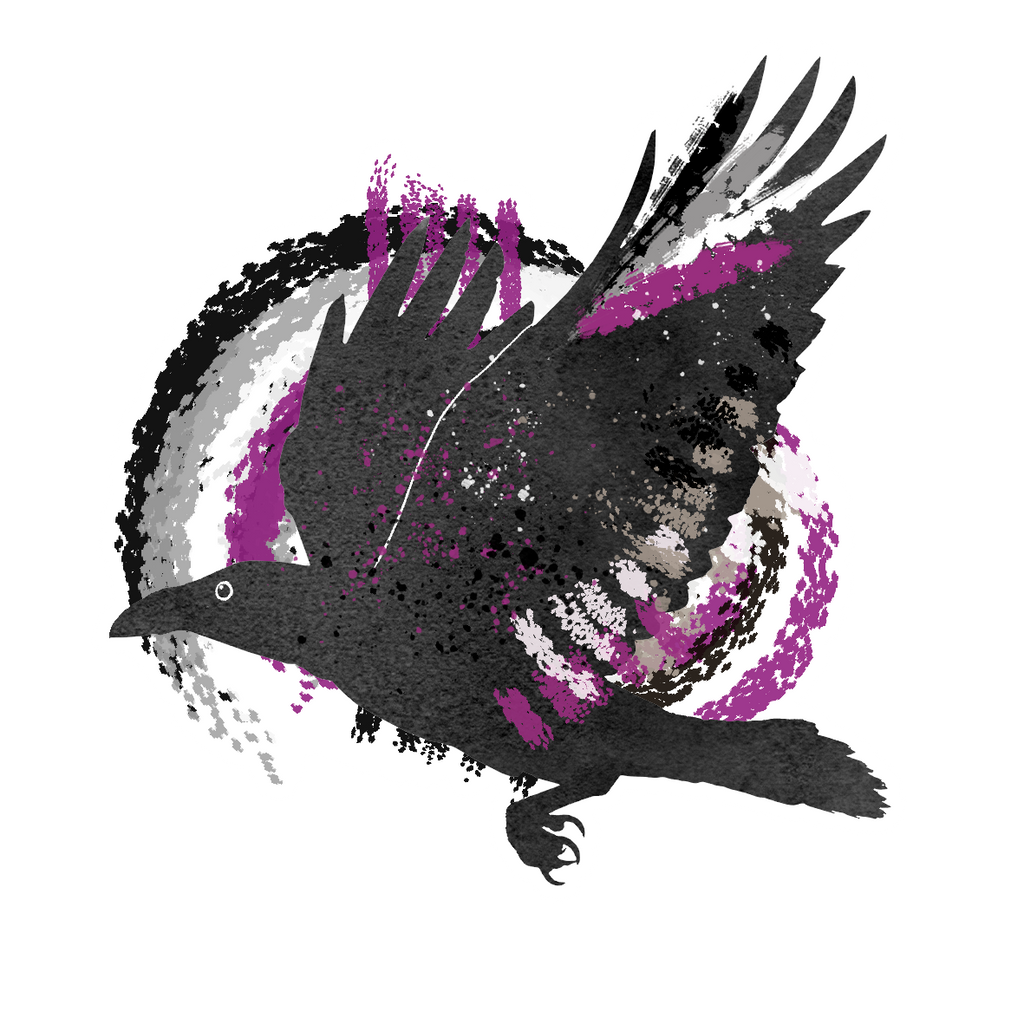 Crow Subtle Pride Wooden Pins