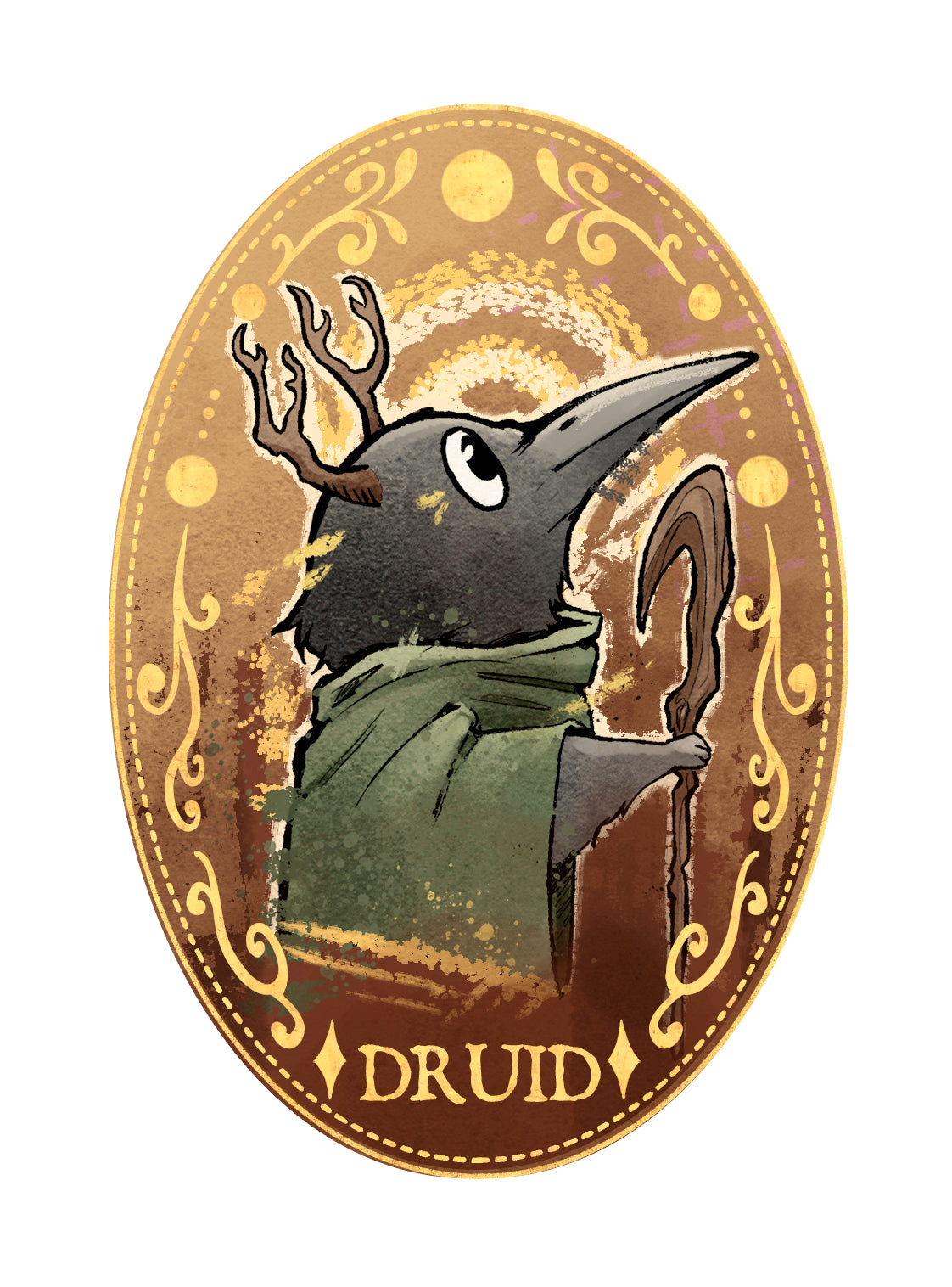 DND Class Crows Wooden Pins