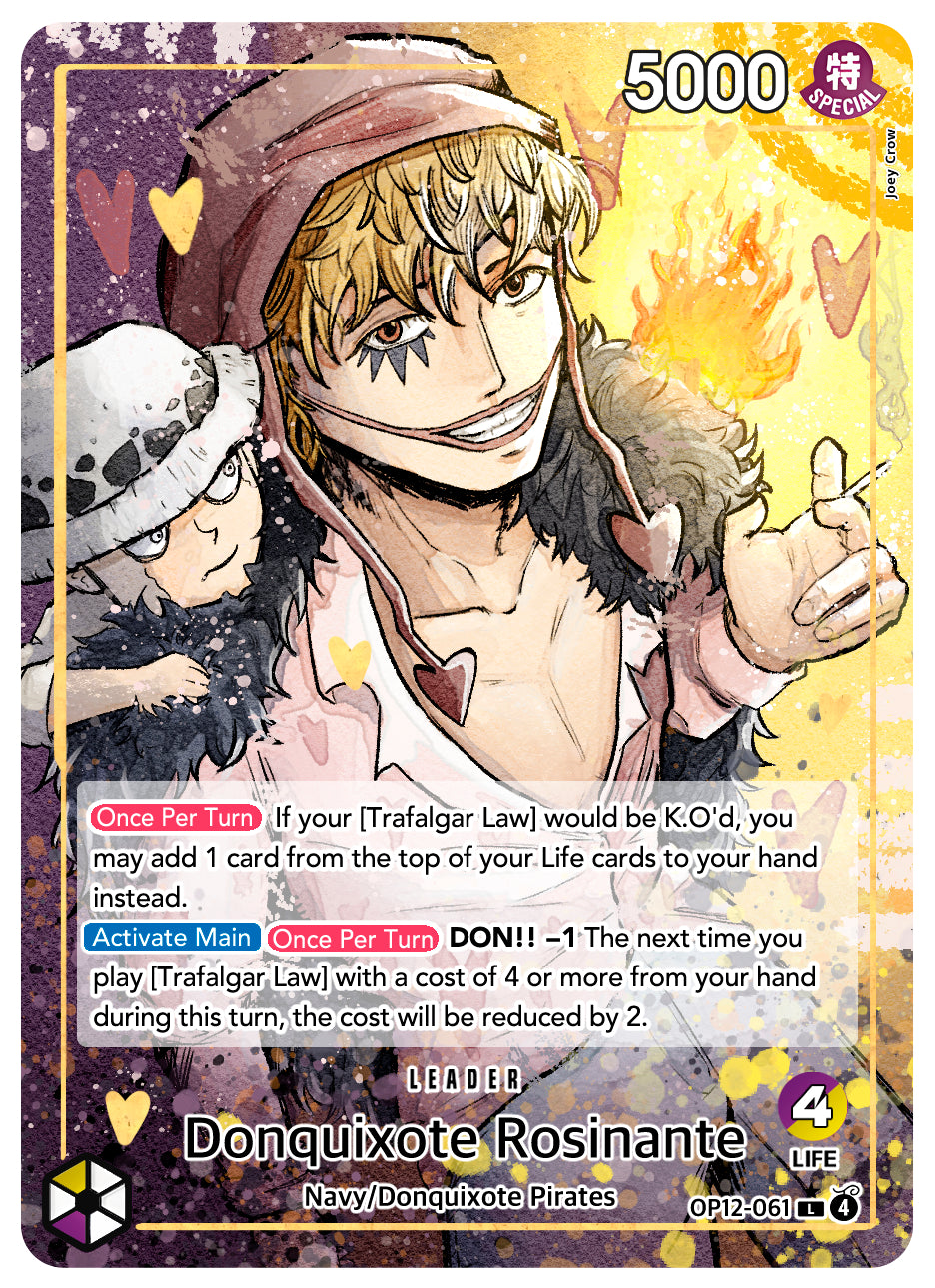 One Piece TCG Original Alt Art Leader cards
