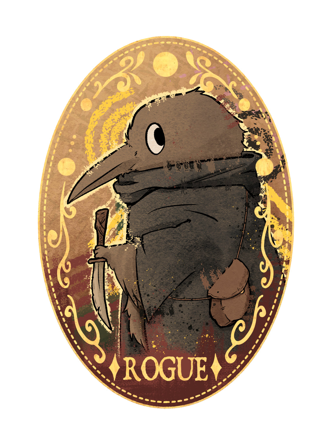 DND Class Crows Wooden Pins