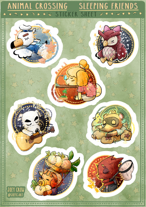 Animal Crossing Sticker Sheet