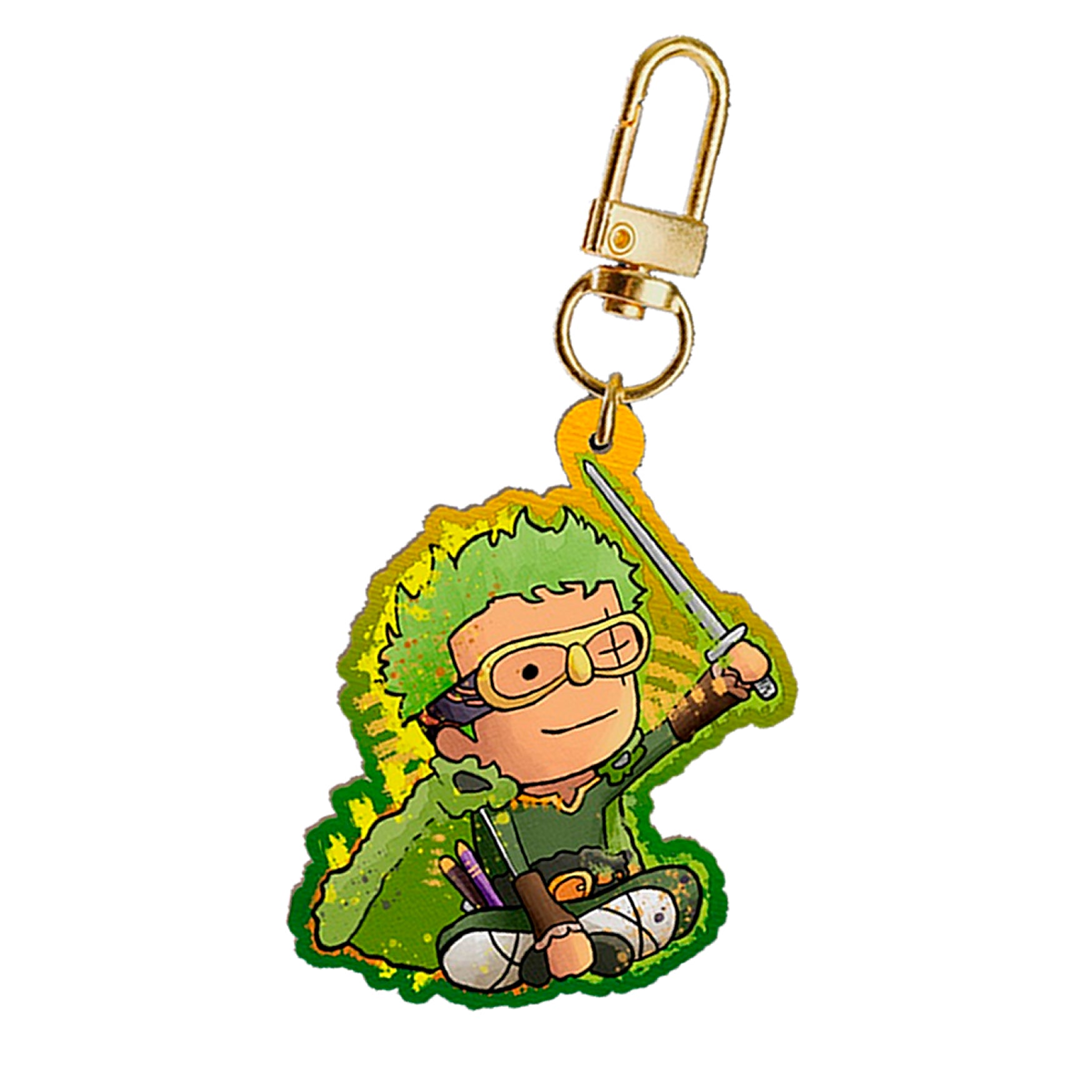 One Piece Wooden Keychains