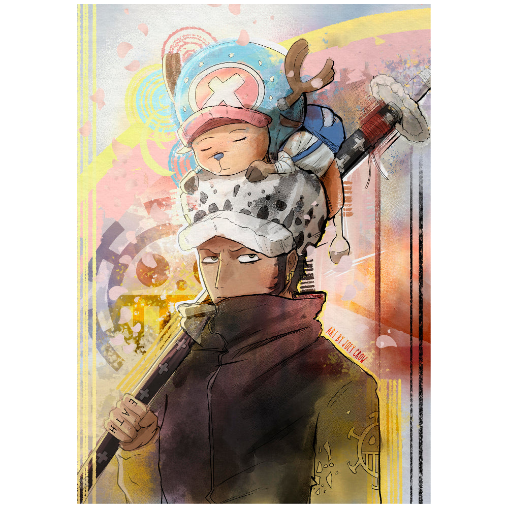 One Piece Art Print | Chopper and Law