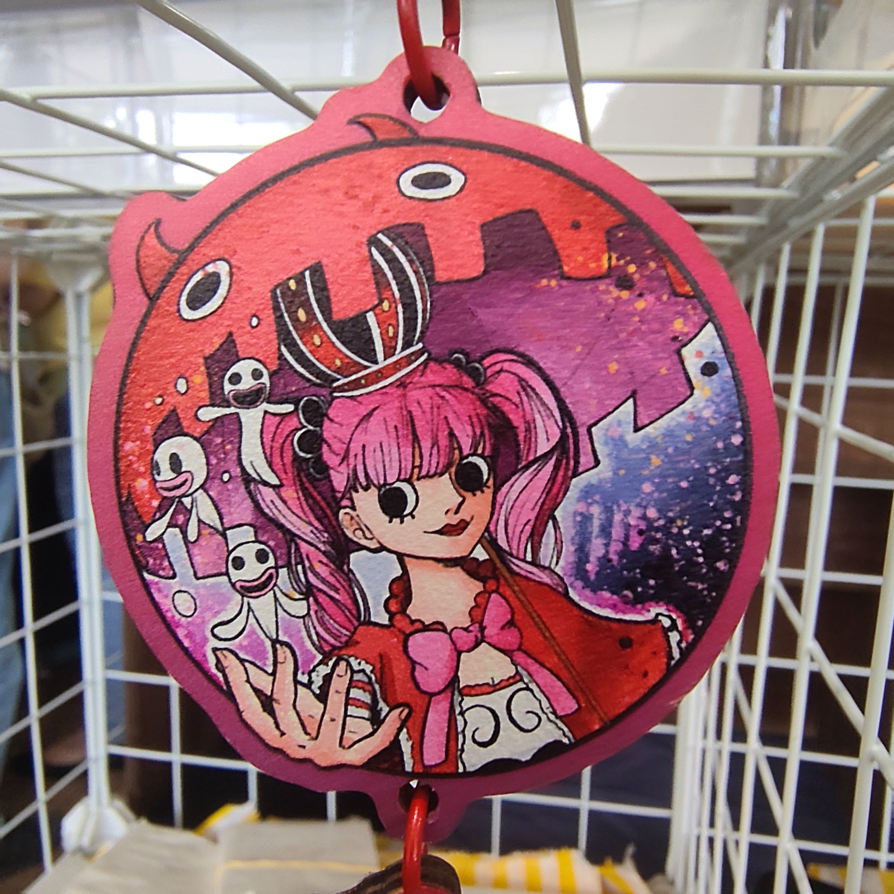Perona One Piece Connection Wooden Keychain